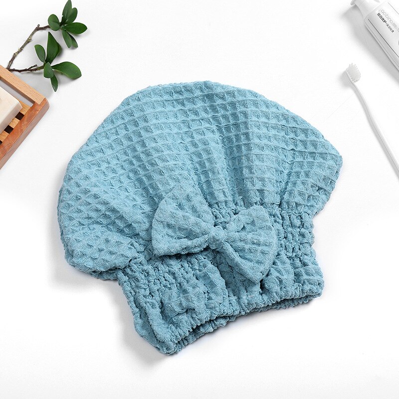 Reisbenodigdheden droog haarkapje snel drogend nachthemd draagbaar superabsorberend snel drogend badhanddoek reis gemak accessoire: Een blauwe
