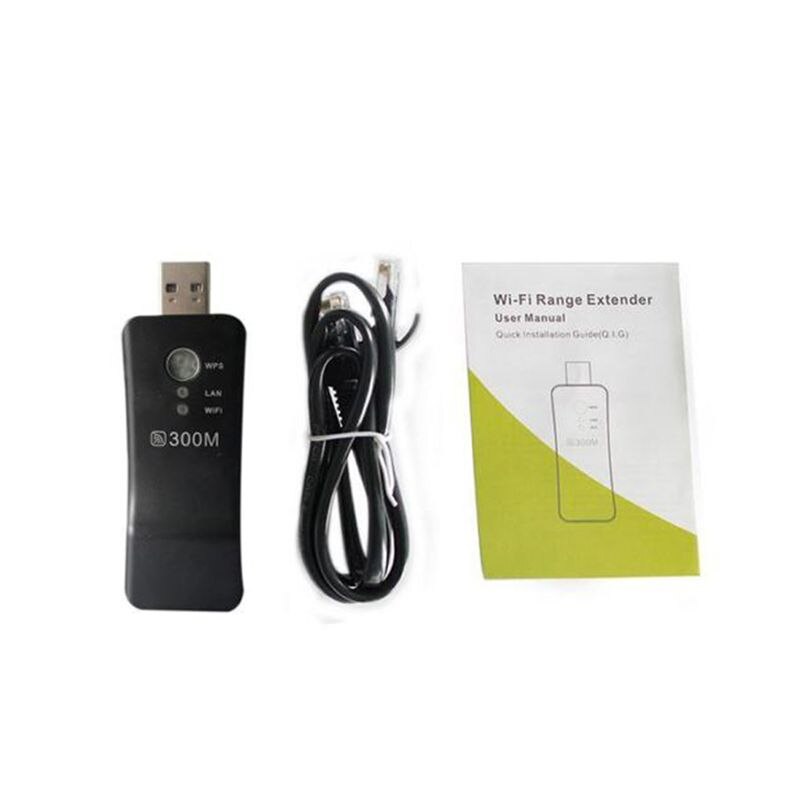 300M Wireless USB Lan HDTV Adapter Converter RJ-45 Wifi Card Router Repeater AXYB