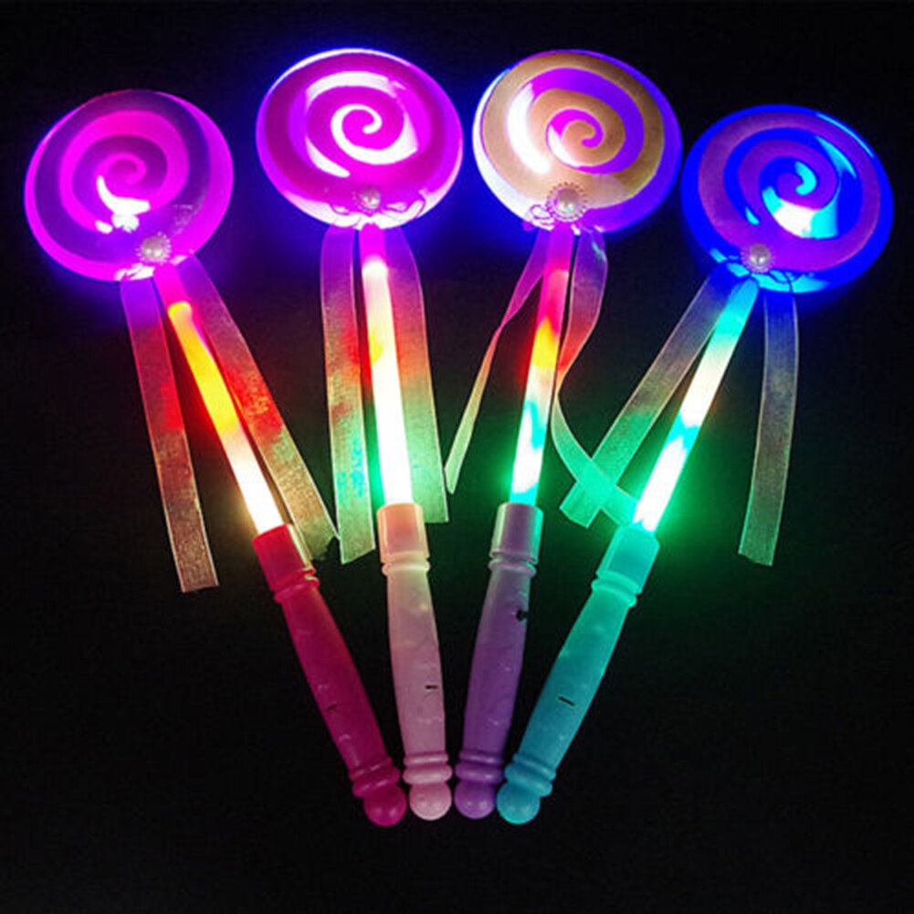 Led lollystokje les licht op knipperende fee magische prinses lollystokje meisje kerstmis voor gloeiende feestbenodigdheden speelgoed