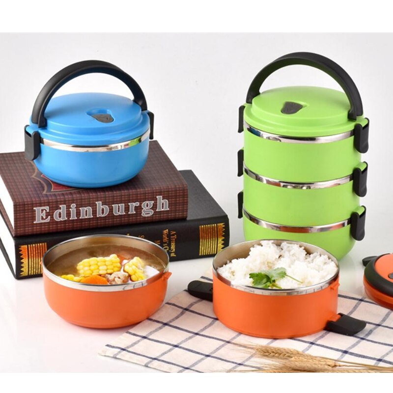 4/3/2/1 Layers Multi-layer Food Container Carrier Thermal Lunchbox Large-capacity Kids Stainless Steel Seal Insulated Lunch Box