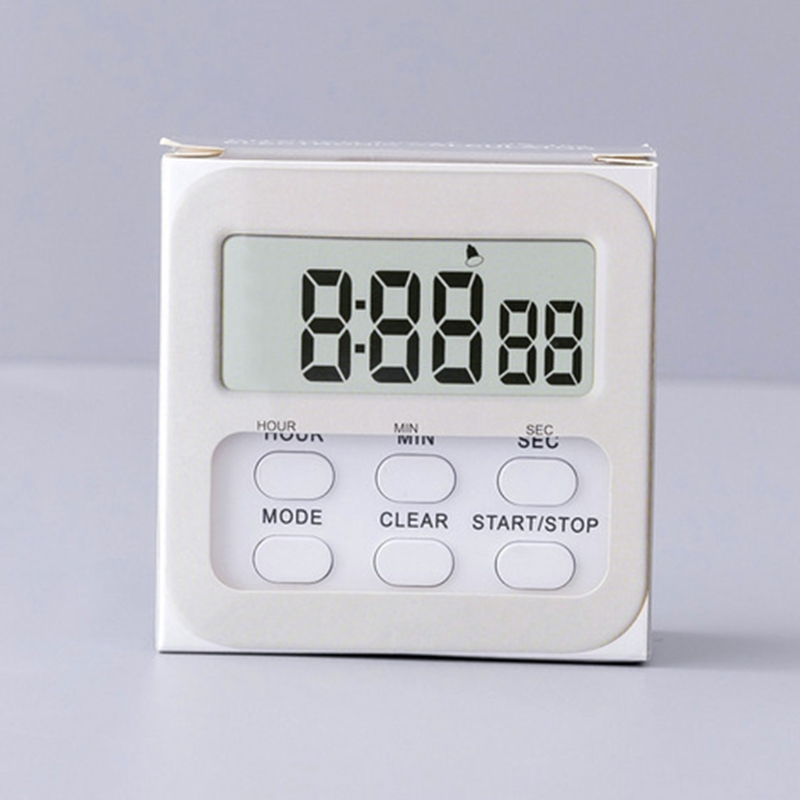 Digital Kitchen Timer with Mute/Loud Alarm Switch ON/Off Switch 24 Hour Clock