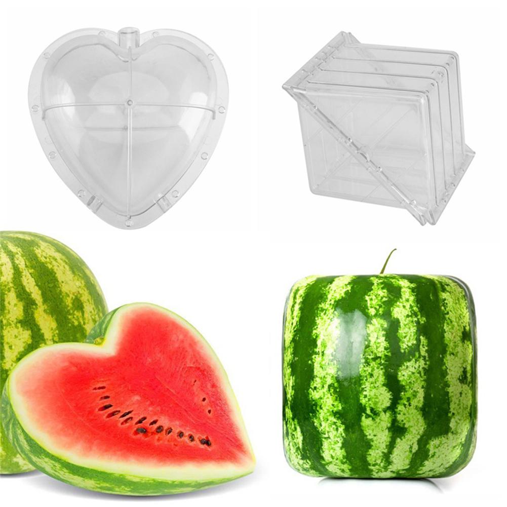 Molde cuadrado de sandía en forma de corazón, herramienta de molde de formación de crecimiento de fruta de jardín