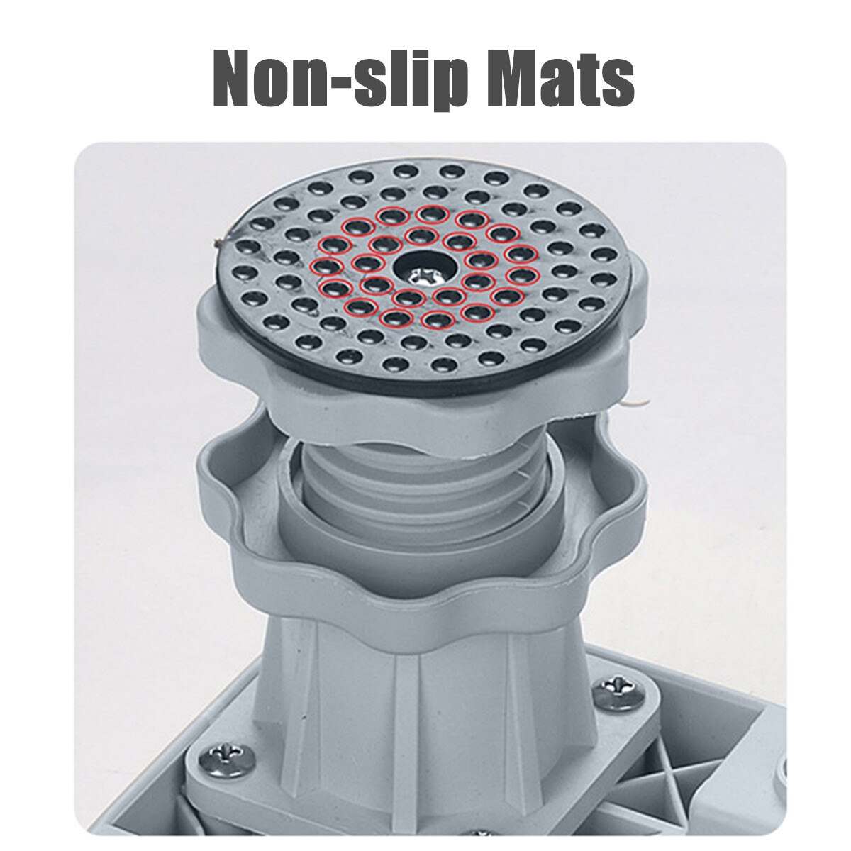 4 Foot Washing Machine Floor Stand Adjustable Movable Base Holder for Refrigerator Fridge Universal Machine Carriage Mount