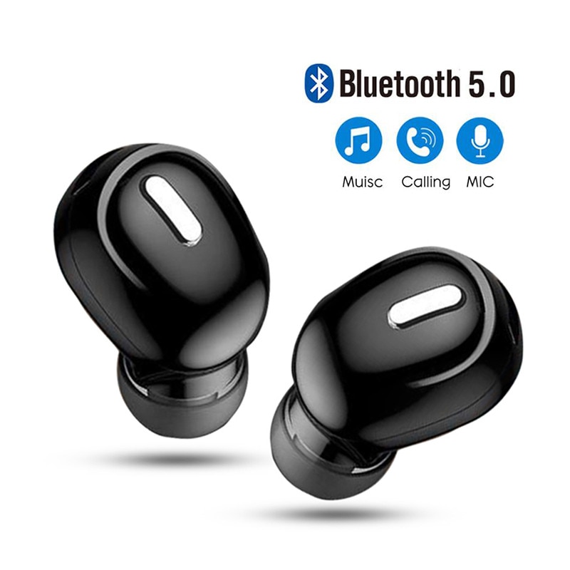 Mini Bluetooth 5.0 Headset, Wifi Headset Met Microfoon, Sport Headset, Handsfree, stereo Headset Voor Alle Mobiele Telefoons