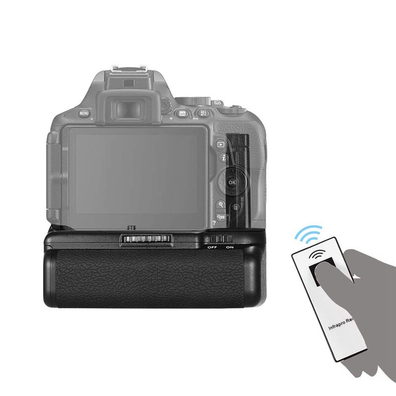 Vertical Battery Grip Houder voor Nikon D5500 D5600 Dslr Camera En-El 14 Batterij Aangedreven met Ir Afstandsbediening