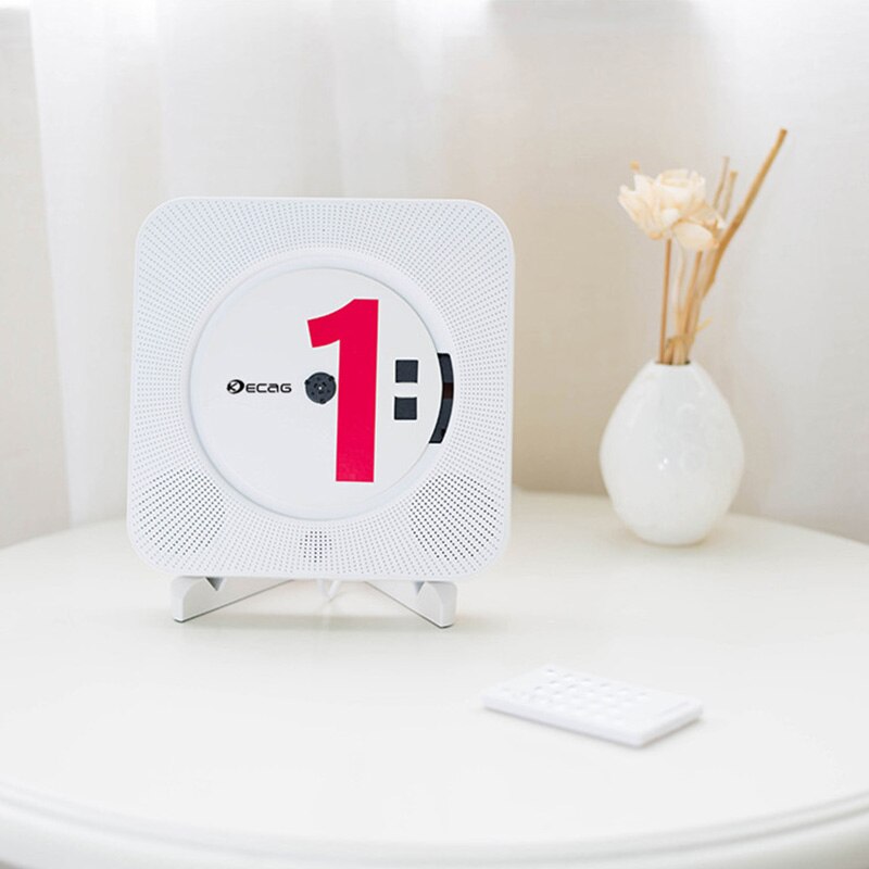 Portable Wall Mounted CD Player MP3 Player Bluetooth Hifi Speaker FM Radio Home Boombox Alarm Clock with LED Display