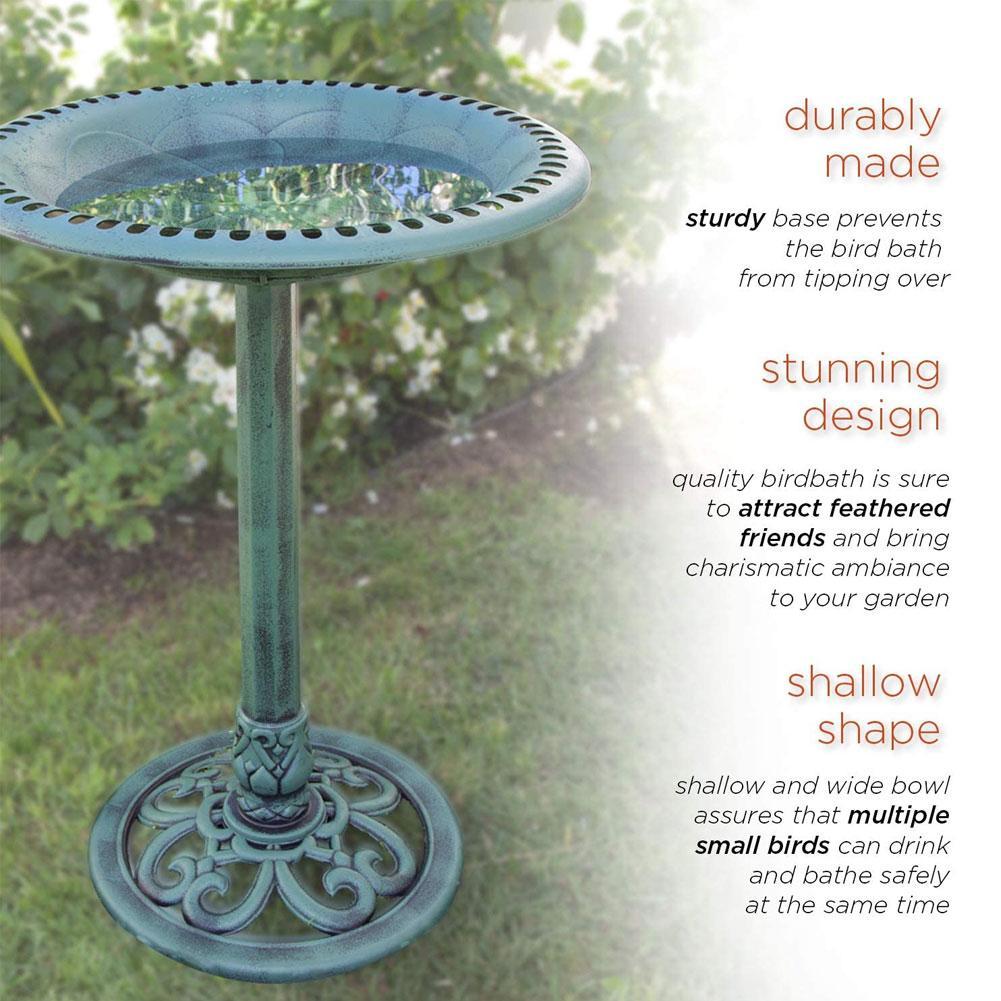 Pedestal 2 en 1 para decoración de jardín, fuente decorativa para exteriores, Vintage para arte Patio, jardín