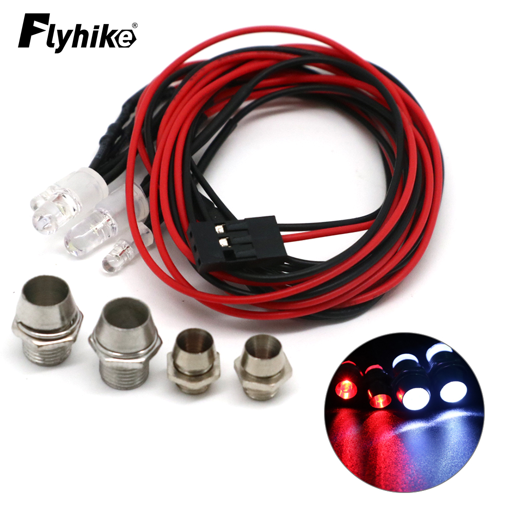 2 / 4 / 6 / 8 lumières 70 cm de longueur RC LED phares de nuit phares 3/5mm lumière LED pour modèle de voiture sur chenilles à dérive pour voiture RC