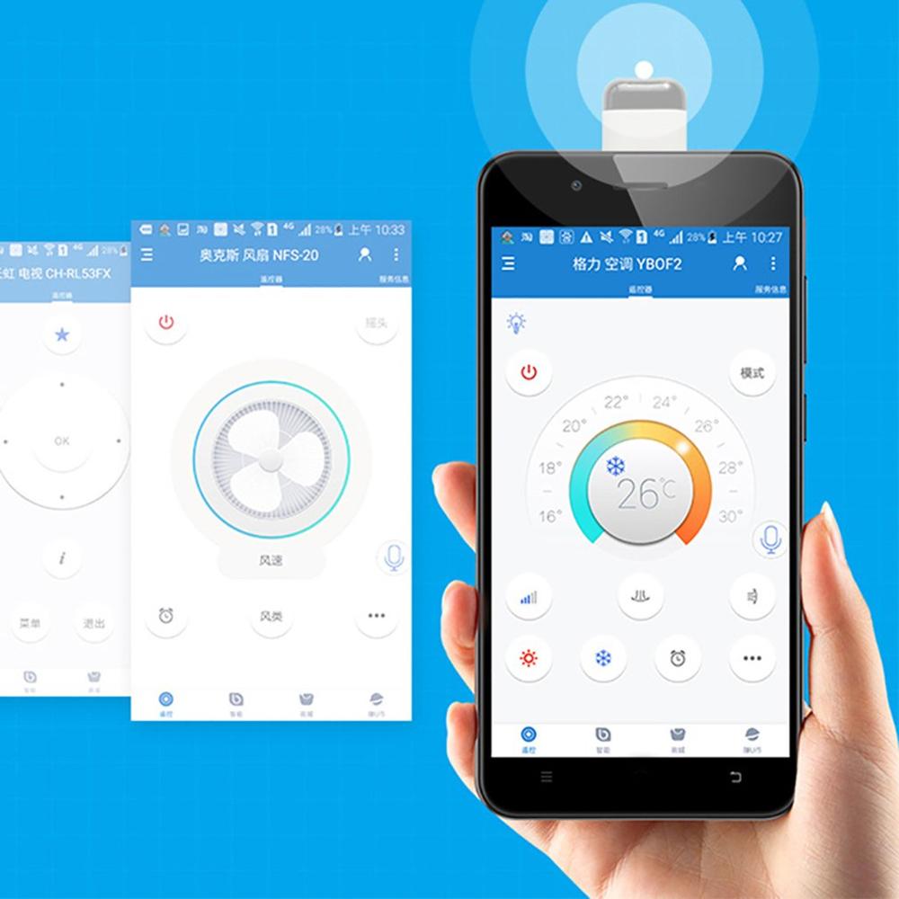 Universal Remote Control Mobile Infrared Transmitter Android Mobile Phone Learning OTG Smart Remote Control For TV Air Condition