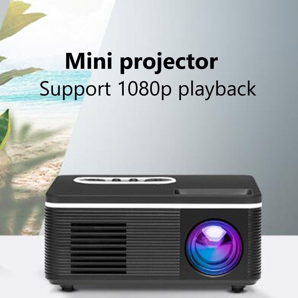 S361 bærbare mini-ledede projektorer 320 x 240 pixels 600 lumen projektor hjemme medieafspiller indbygget højttaler understøtter multisprog
