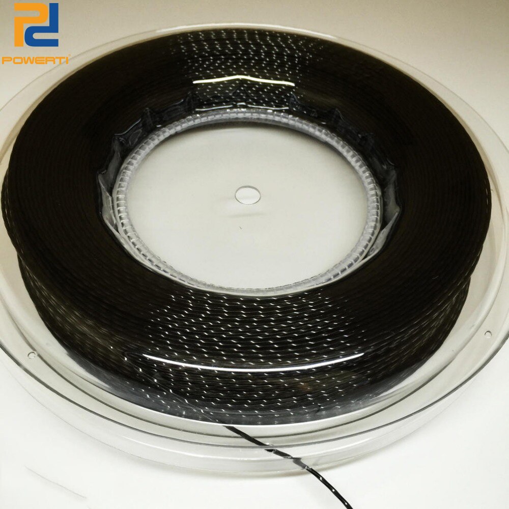 Carrete POWERTI de gran rendimiento, HEXASPIN TWIST 1,23mm, cuerda de raqueta de tenis 200M, carrete grande