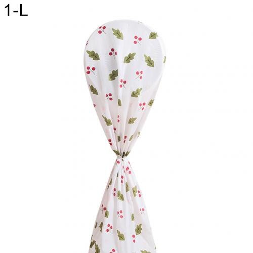 Standing Electric Fan Cover Waterproof Dustproof Flower Printed Mesh Shield Storage Bag: 1 L