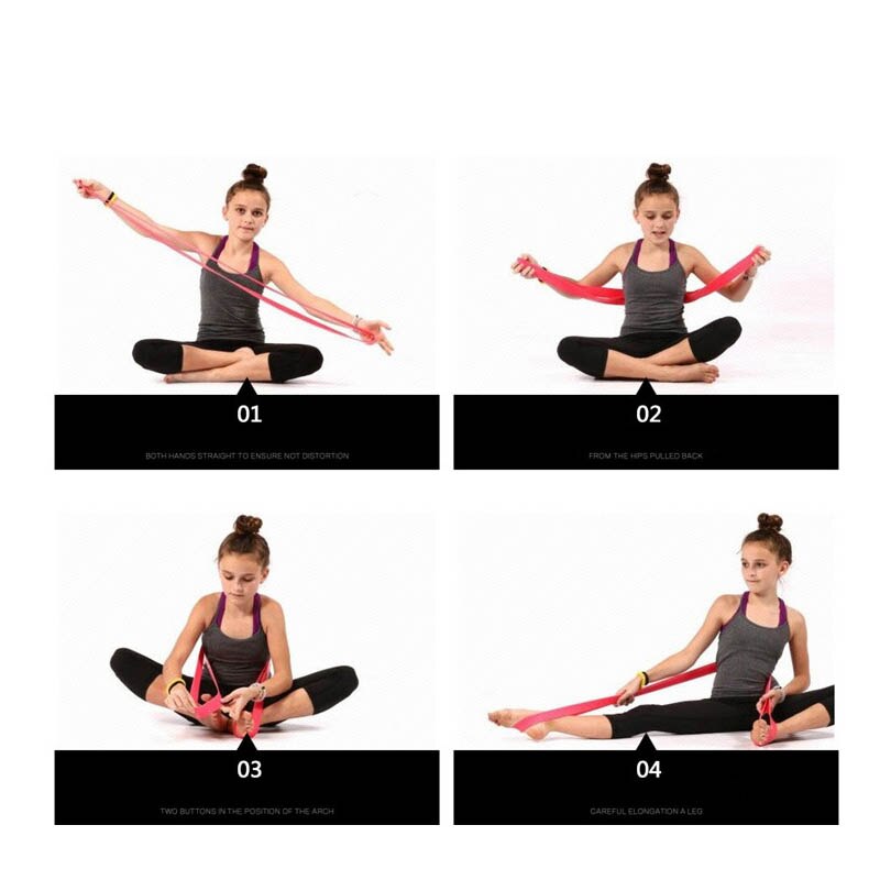 Modstandsbånd elastisk ballet blød åbning bagpå skulder fod stretch balletbånd gymnastik yoga pilates træning ballet dans