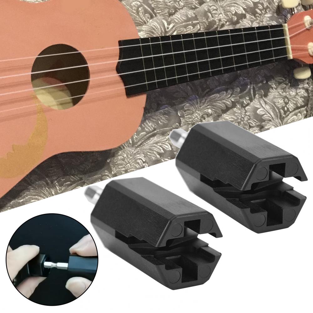 2 Stks/set String Boor Snelle Roterende Gitaar String Bit Hexagon Hoofd Winder Boor Tuning Peg Winder Boren voor Gitaar