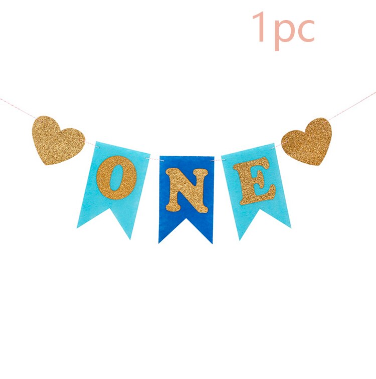 PATIMATE Birthday Crown Hats 1st 2nd 3rd Birthday Party Decoration Princess Crown Baby Kid Cap One Year Birthday Decoration: style 1