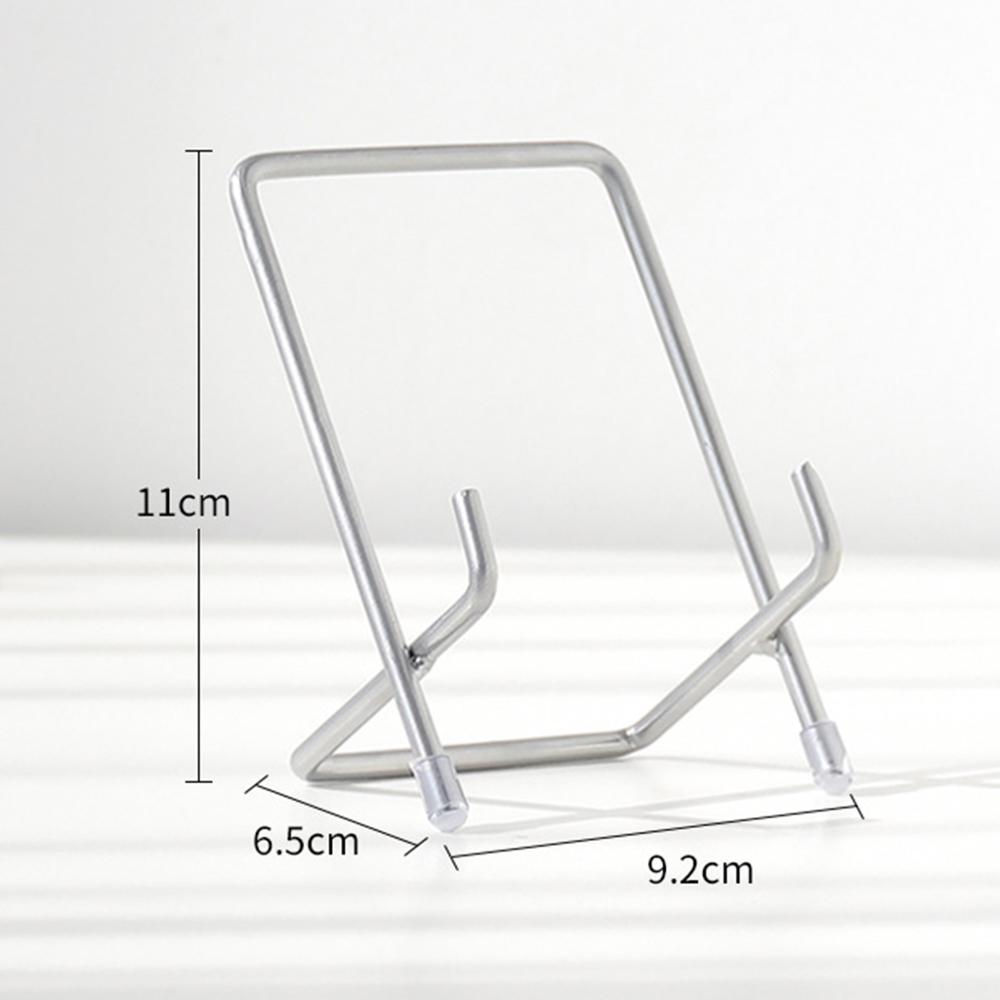 Zware Ijzeren Display Schildersezel Holder Draad Display Stand Kom Plaat Fotolijst Boek Kunstwerk Beugel Metalen Display Rack: Type B Grey Small