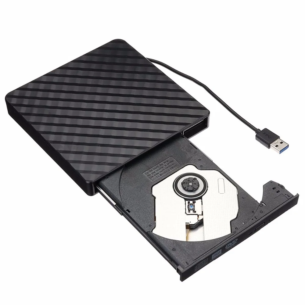 Externe USB3.0 DVD RW CD-schrijver Slanke optische drive Branderlezer Speler Ladetype Draagbaar voor pc-laptop