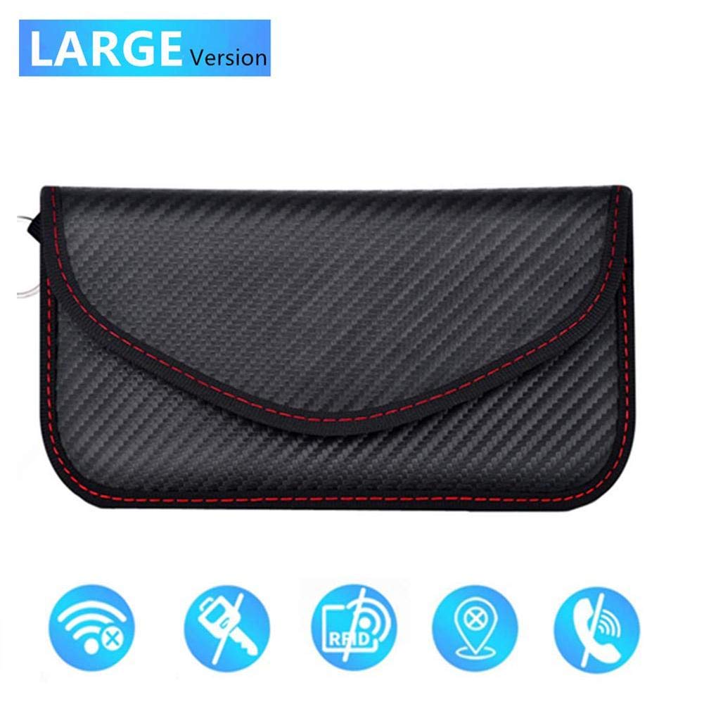 Portefeuille coque de téléphone Signal bloquant fibre de carbone affaires luxe 3 en 1 Faraday bouclier Cage pochette Protection de la vie privée voiture clé sac