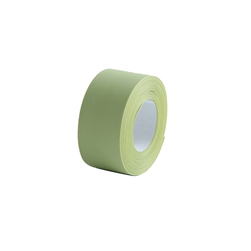 1 Roll Seal Strip Anti-Collision Weatherproof Self Adhesive Caulk Strip Sealing Tape For Sink Bathroom Kitchen: 3.8x 320cm green