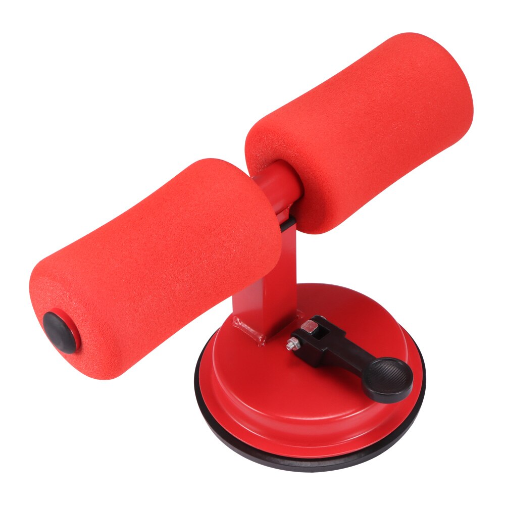 Sit-up Assist Device Abdominal Core Exercise Sit-up Exercise Fitness Equipment Portable Suction Cup Assist Device: Red