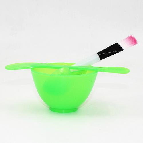 Cuenco mezclador pincel 6 en 1 para mujer, cuchara Stick, conjunto de maquillaje de belleza para mascarilla Facial, herramientas de maquillaje, Kits de herramientas de GRATIS de gota: Green