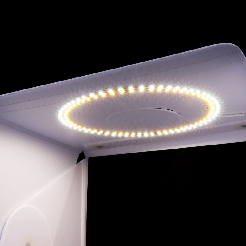 Ringlichtbak opvouwbare draagbare fotostudio box fotografie softbox lichtbak voor telefoon dslr camera opnamen met 6 achtergronden