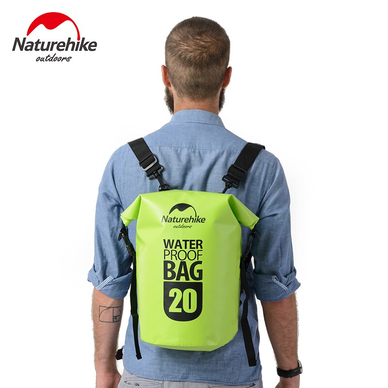 Naturehike Waterproof Backpack 2 Shoulder Straps Ocean Pack Outdoor Beach Swimming Storage Bag Camping Drifting Kayak Dry Bag