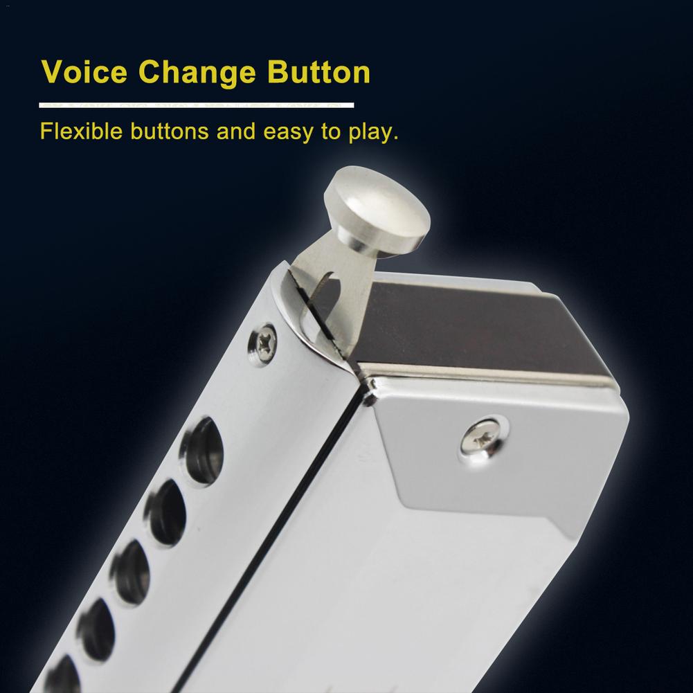 Organ 12 Hole 48 Tone Wind Mouth Chromatic Harmonica Harp Instrument Harmonica With Case,Chrome For Beginner Musical Instrument