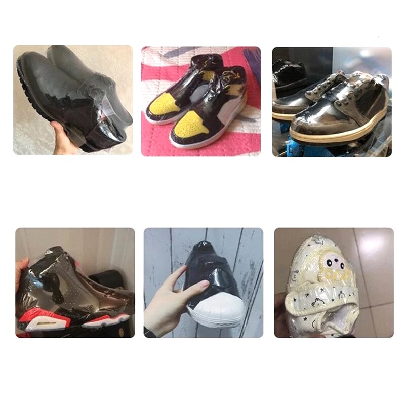 100 pz pellicola termorestringente trasparente PVC termoretraibile imballaggio avvolgere protettore sigillante JW