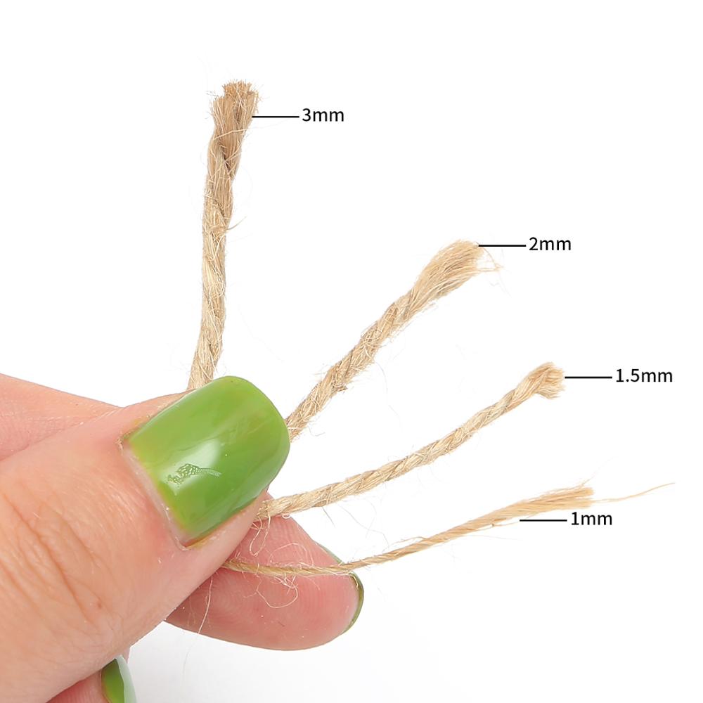 thumbnail image 2 of Qosmio Natural Jute Hessian Twine – 4mm X 200m For DIY Decor Macrame Crafts 2 of 6