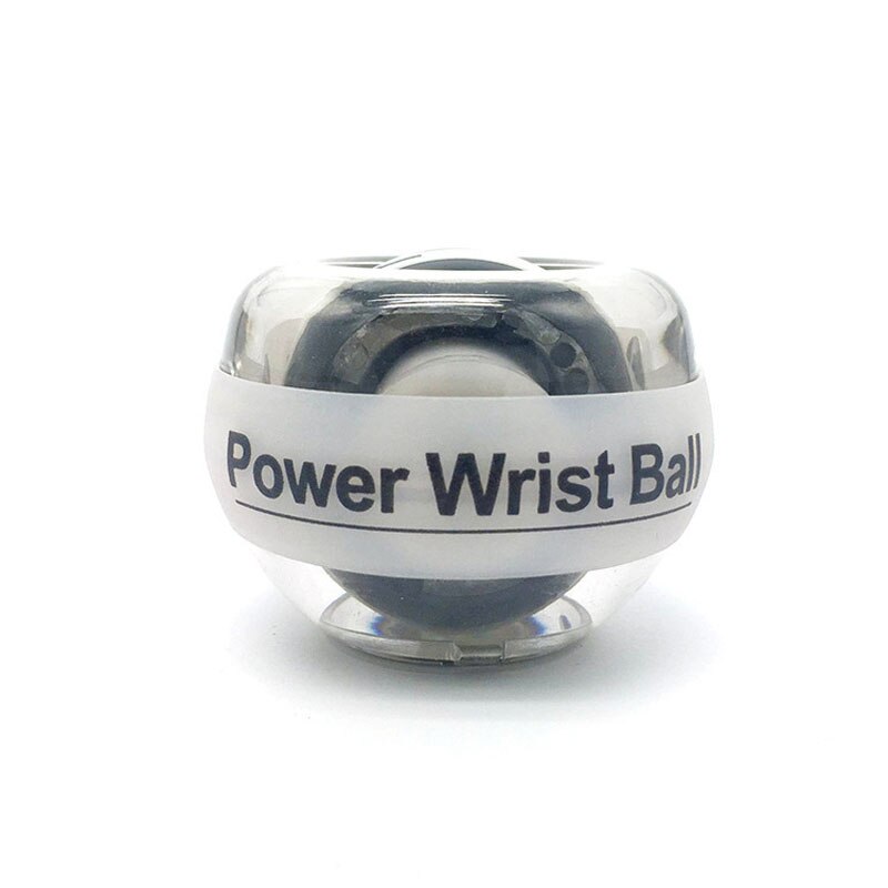 Bola para la muñeca Super giroscopio powerball, brazo giroscópico de arranque automático, entrenador de fuerza muscular, Relax, gimnasio, equipo de Fitness: White colored lights