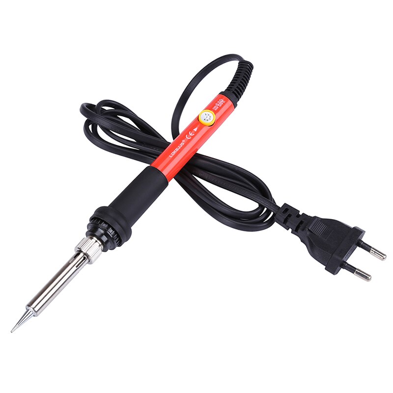 220 V 60 W Elektrische Soldeerbout Verstelbare Temperatuur Soldeerbout Soldeer Soldeerbout Lassen Soldeerstation Reparatie Tools: Red 220V