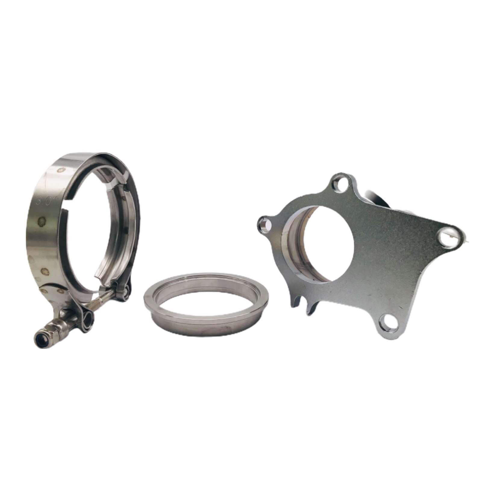 Adaptateur de Conversion T3 T3/T4 5 Turbo, bride de tuyau de descente à bande V de 2.5 pouces