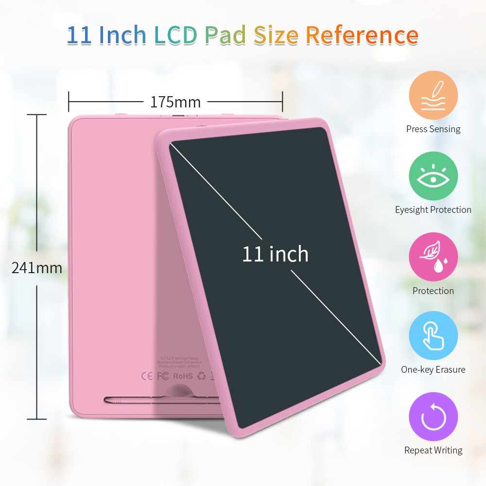 Enotepad 11 Inch LCD Writing Tablet Non-toxic Doodle Pad Reuse intelligent smart business tablet доска для рисования