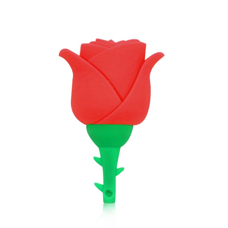 Memoria usb flash drive Rosa gb 8gb 16gb pendrive hermosa flor usb stick pen drive 32gb 64 gb g USB de Memoria flash usb: 32 GB / M1 red flower
