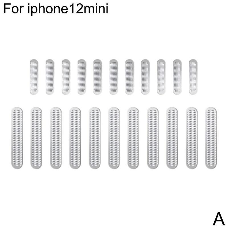 Uniwersalny głośnik robić telefonu słuchawka netto przeciwkurzowe naklejki mini 12 siatka Dropshipping dla Iphone12 Q2W5: srebro 12 mini