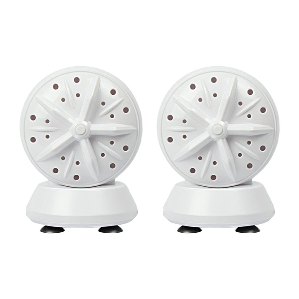 Ultrasonic Two-in-One Washing Machine Twin Turbo Bubble Washer Usb Rechargeable Mini Washing Machine