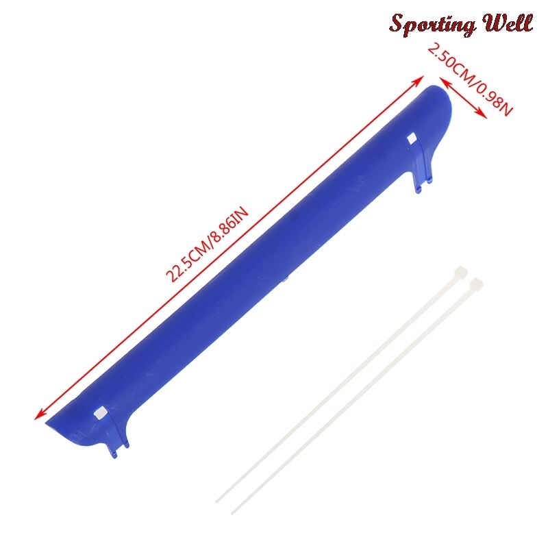 Protector de cadena para bicicleta, Protector de cadena de plástico colorido para ciclismo, Protector de marco de cuidado, piezas de ciclismo, 1 ud.: blue