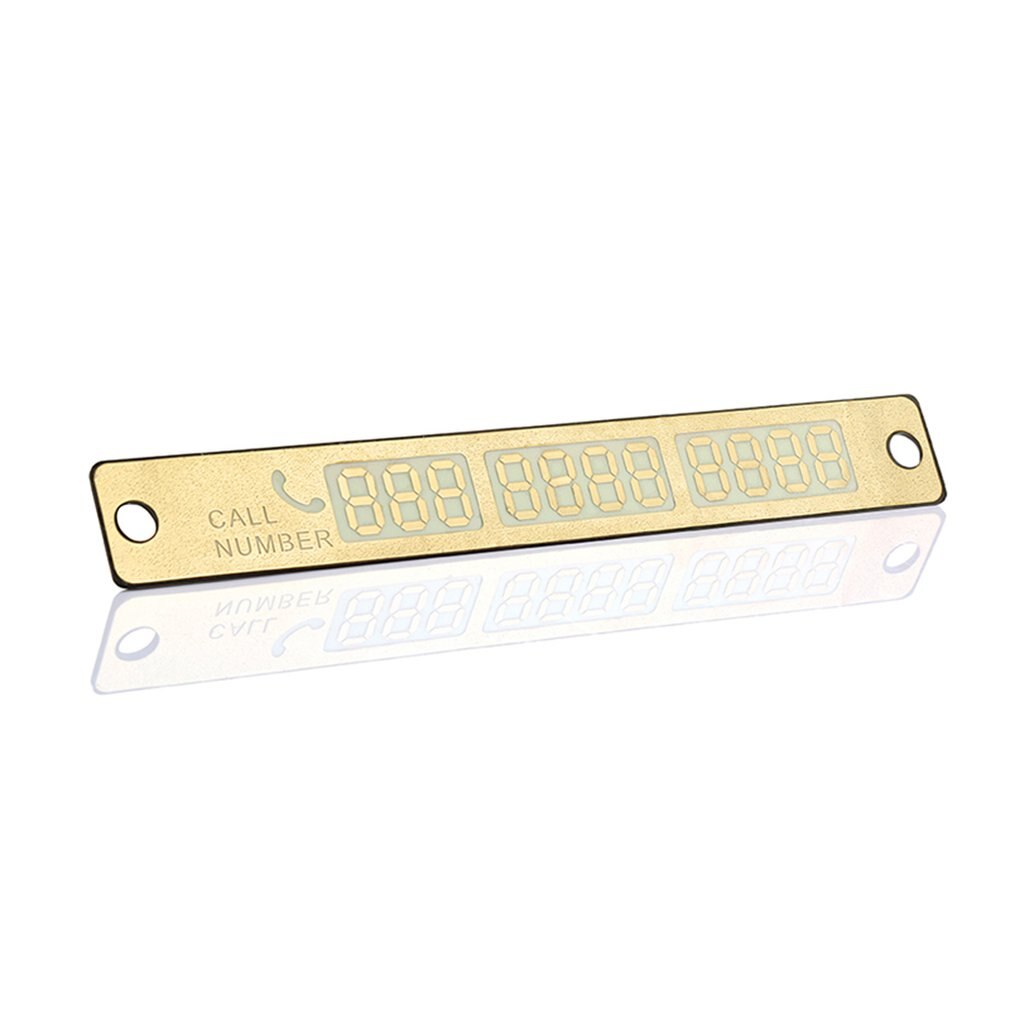 Car Styling Phone Number Card Sticker Night Luminous Temporary Car Parking Card Plate Suckers Phone Number Card