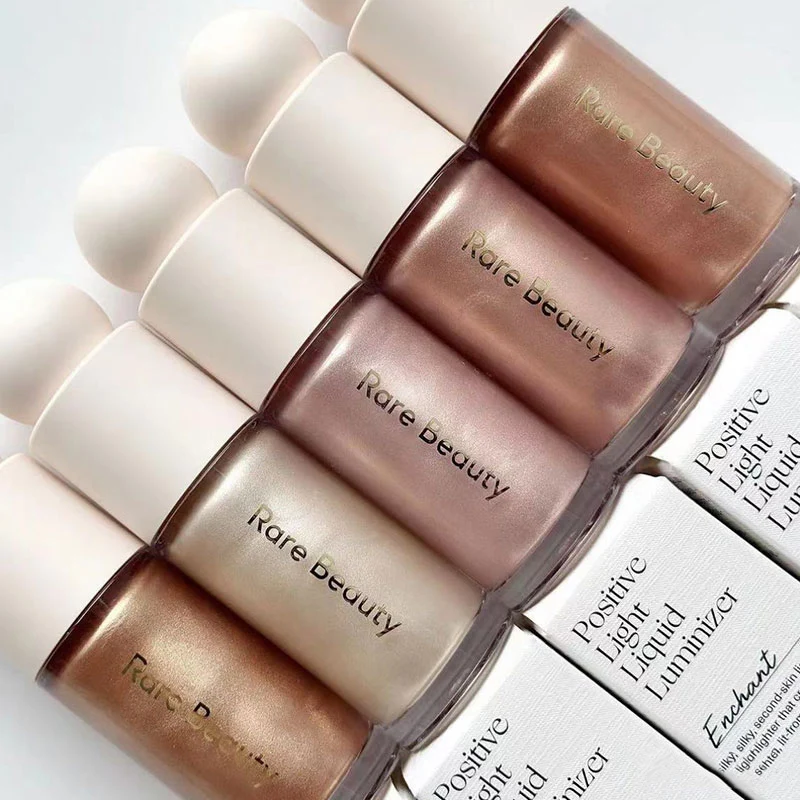 Rare Beauty Positive Light Liquid Luminizer Highlight Contouring Liquid Blush Makeup Face Shimmer Shine High Lighter Lipstick