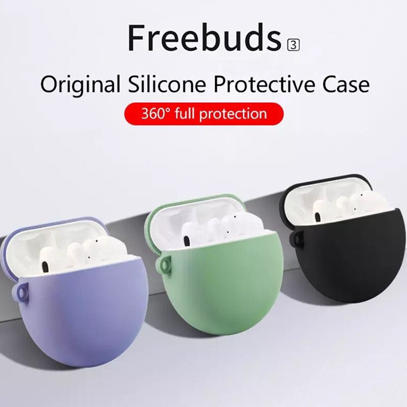 Siliconen Case Voor Huawei Freebuds 3 Draadloos Opladen Zachte Beschermende Accessoires Gevallen Voor Huawei Freebuds 3 Tas