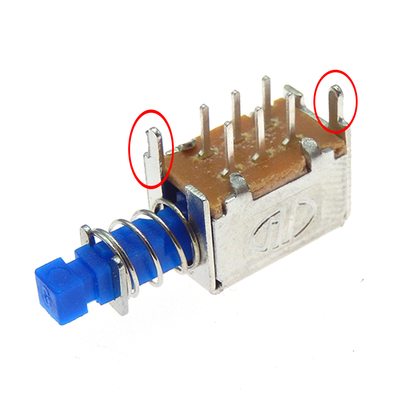 Touches Push-Pull horizontales, 2 rangées, 6 broches, pieds de câblage avec oreilles, bouton A04, auto-réinitialisation avec verrouillage, décodeur, interrupteur d'alimentation, 10 pièces: vert militaire