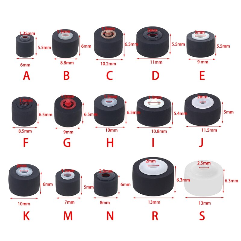 Lettore di pulegge a nastro per Cassette a pressione per registratore a nastro Radio a cartuccia da 5 pezzi