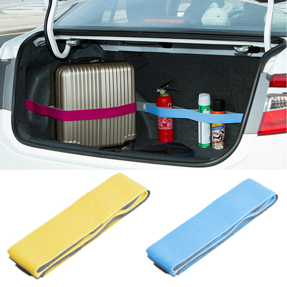 Bil-styling bil bagagerum organizer elastisk rem fast diverse opbevaring oprydning auto interiør tilbehør
