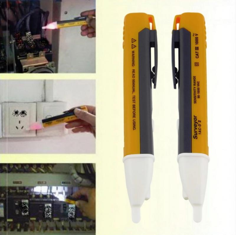 Elektrische Indicator 90-1000V Socket Muur Stopcontact Led Light Voltage Alert Pen Elektrische Detector Sensor Test huishoudelijke Tool