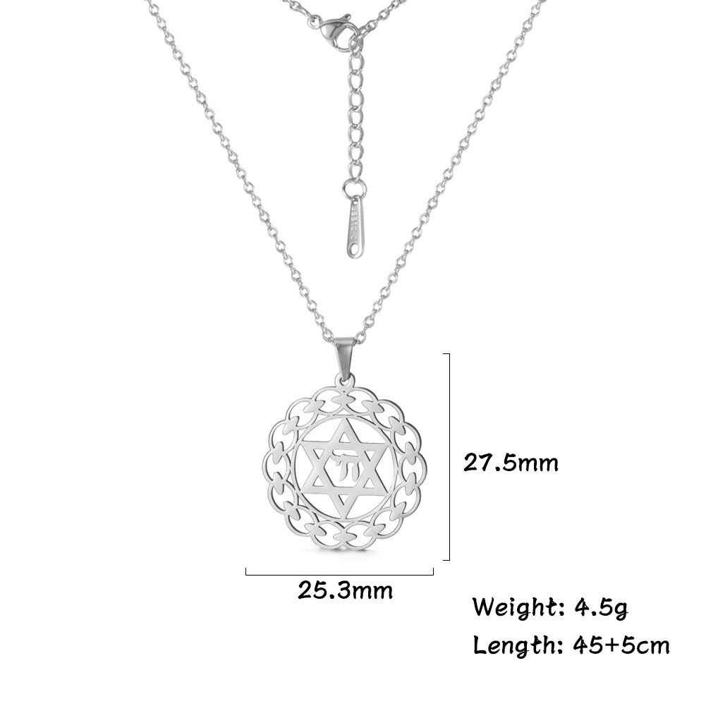 Dawapara Ster Van David Hanger Joodse Sieraden Vintage Hebreeuws Ketting Religieuze Bedels Voor Mannen En Vrouwen Kerstcadeaus: style 10 steel color