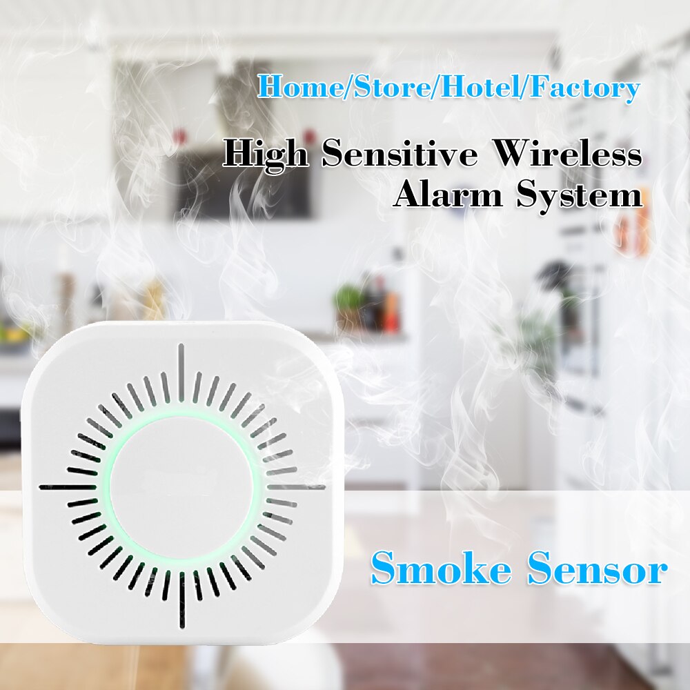 eWeLink Smoke Detector Sensor Wireless 433MHz Fire Security Protection Alarm Sensor APP Control Smart Home For Home Kitchen