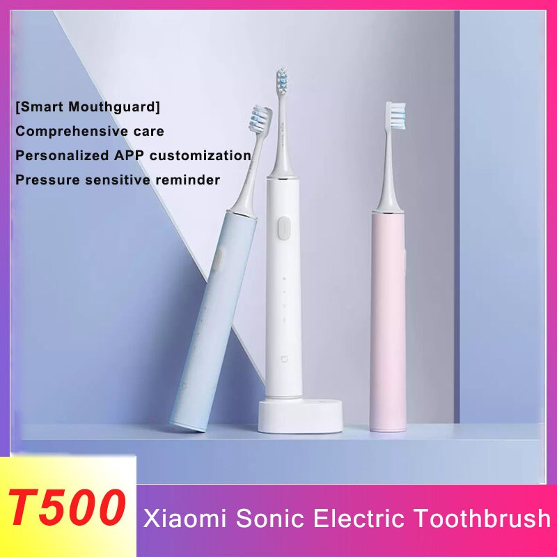 Originele Xiaomi Mijia T500 Sonic Elektrische Tandenborstel Smart Tandenborstel Ultrasone Motor Vibrator Draadloze Mondhygiëne Cleaner