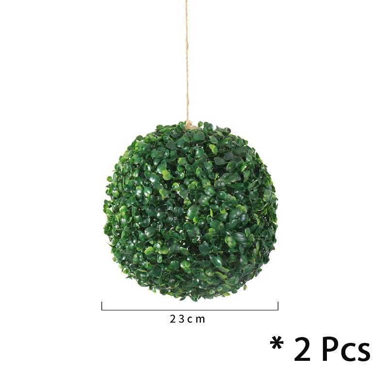 Artificial Hanging Plants Leaf Ball Plastic Leaves Faux Product Artificial Plants Living Room Mall Green Decoration: SMTCQ003