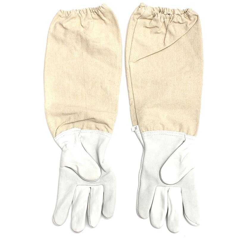 ! Ventilated Full Body Beekeeping Bee Keeping Suit with Leather Gloves XL